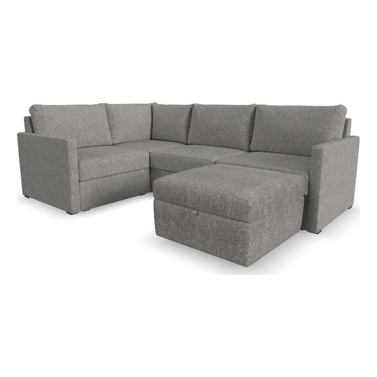 Gray 4 Seat Sectional with Performance Fabric X681