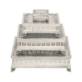Aluminum 4-Piece Square Cake Stand N9584
