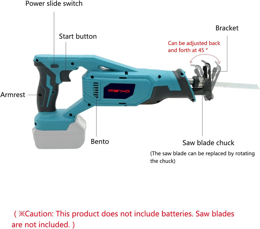 Rechargeable Reciprocating Saw 18v Pack of 2 R428