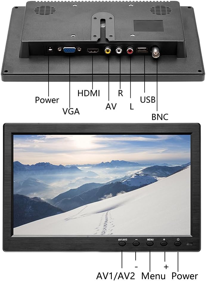 10.1” HD Monitor TFT LCD Color Screen with Built in Speaker T99151
