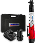 12V Cordless 3/8" Ratchet Wrench Tool Kit with 2 Batteries and Carrying Case Q4534