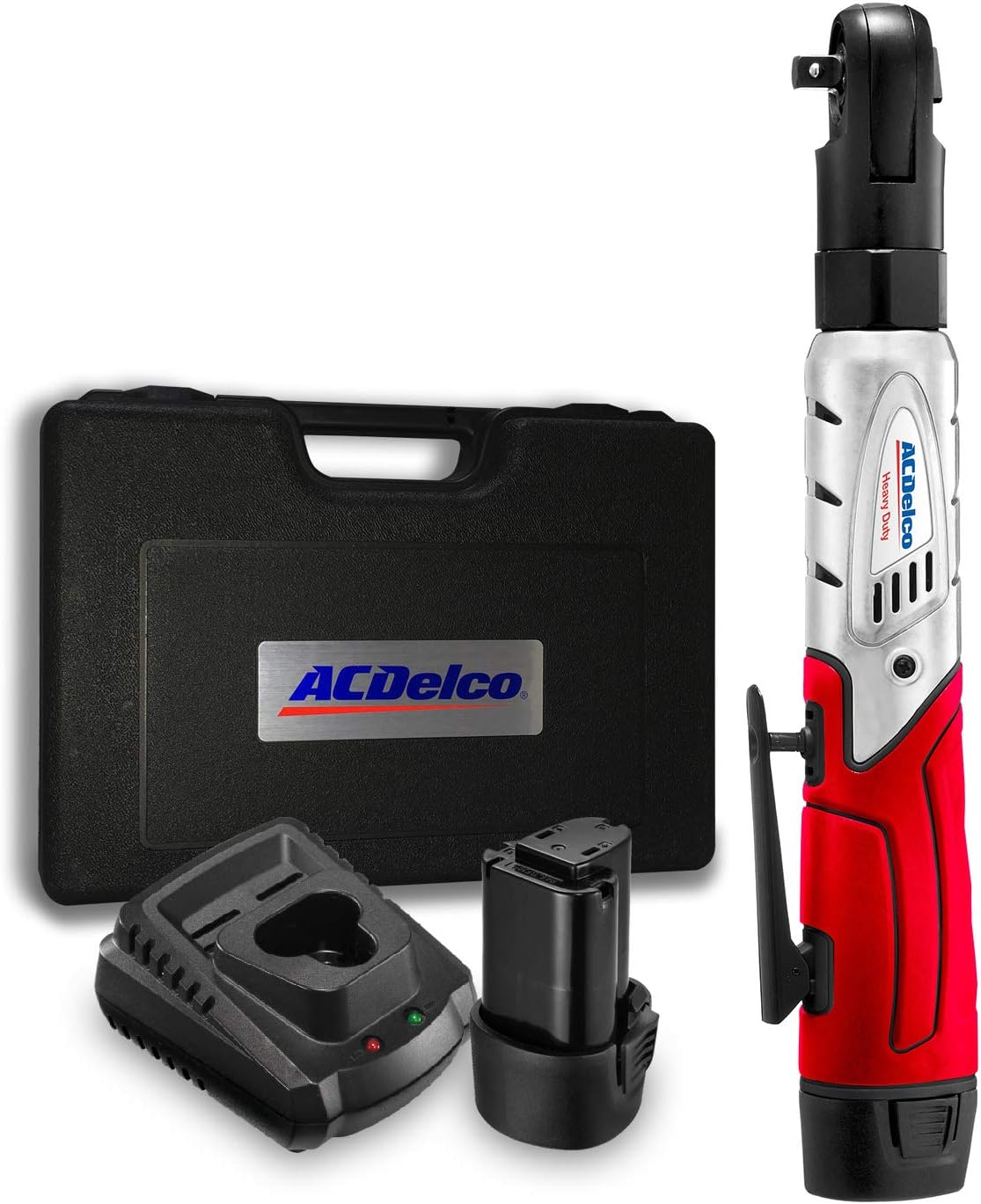 12V Cordless 3/8" Ratchet Wrench Tool Kit with 2 Batteries and Carrying Case Q4534