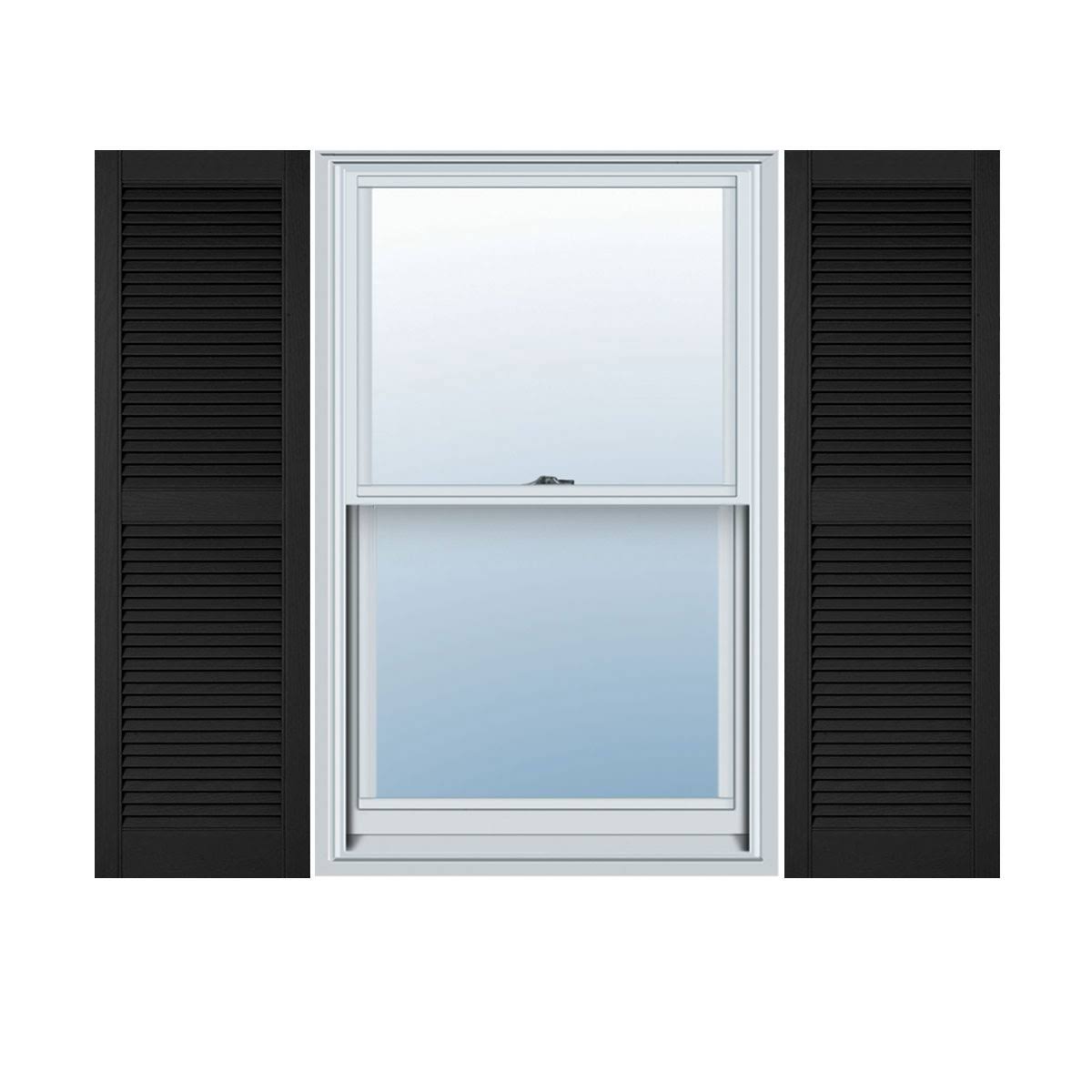 14 1/2W x 47H Vinyl Open Louver Shutters Q764