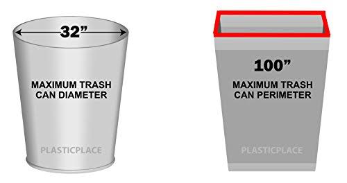 64-65 Gallon Blue Heavy Duty Recycling Trash Bags F94285