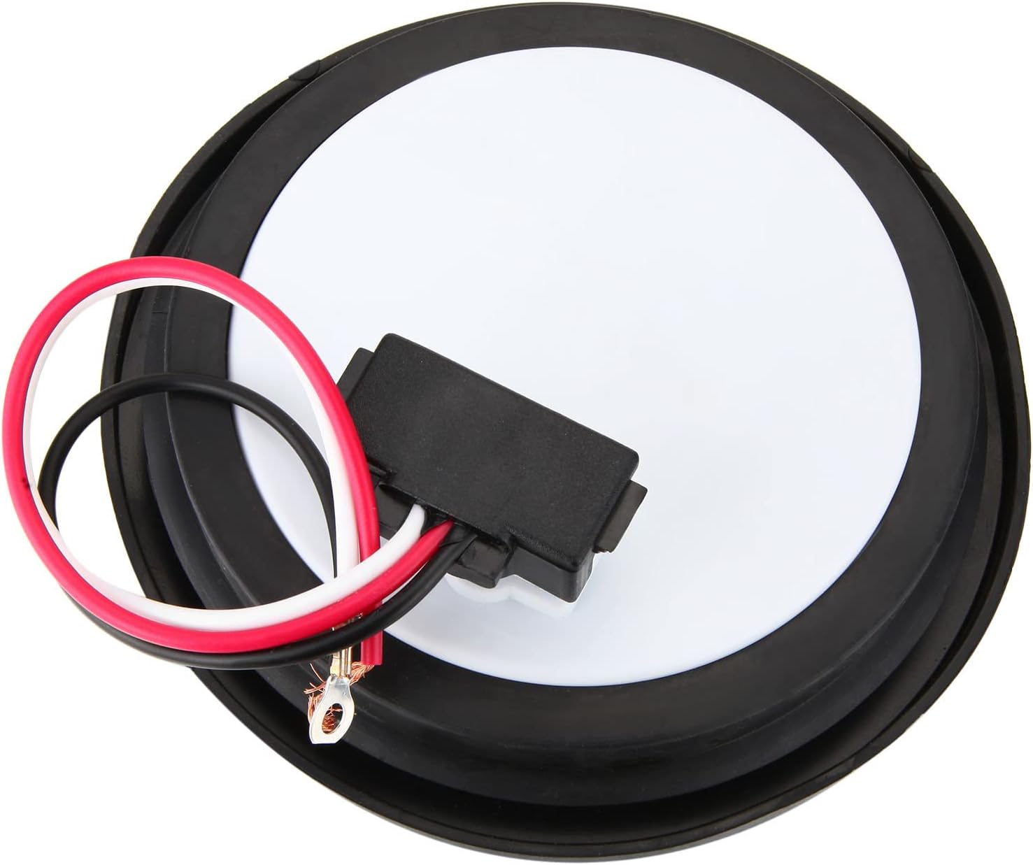 4 Inch LED Trailer Tail Lights Kit with Grommet Plug, 8 X Red Round 12 LED Brake Stop Turn Signal Tail Light X622112