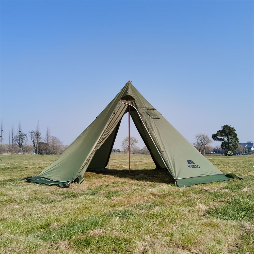 Camping Hot Tent 4-6 Person Tipi Tent with Stove Jack R1135
