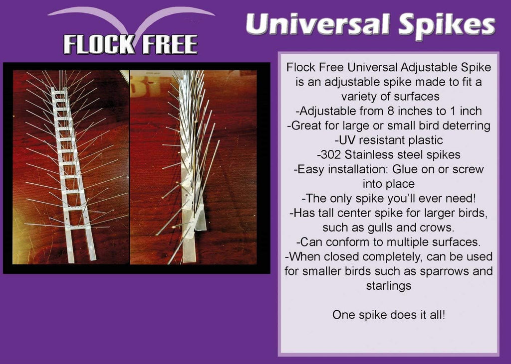 Heavy-Duty Adjustable Bird Spikes 100 ft T861013