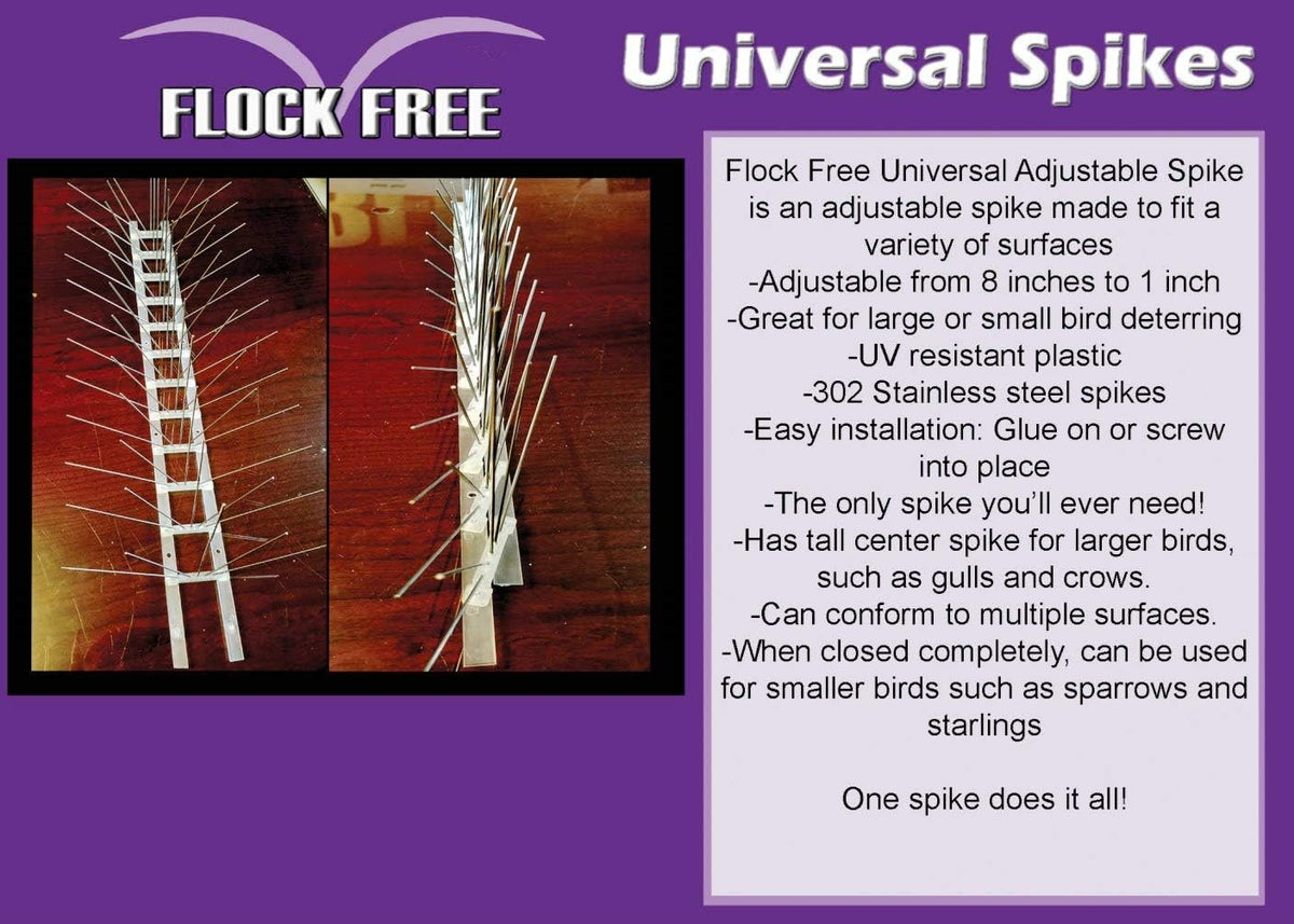 Heavy-Duty Adjustable Bird Spikes 100 ft T861013