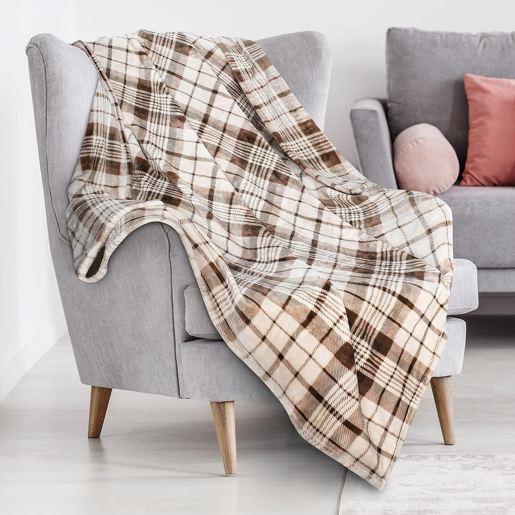 Red Buffalo Plaid Fleece Throw Blanket 50’’ X 60’’ F3703