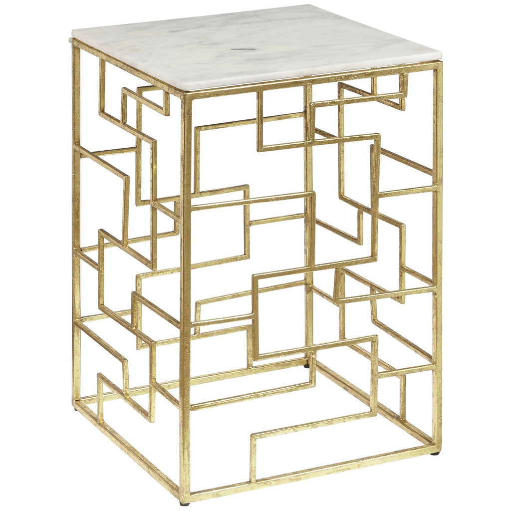 White Accent Table C675