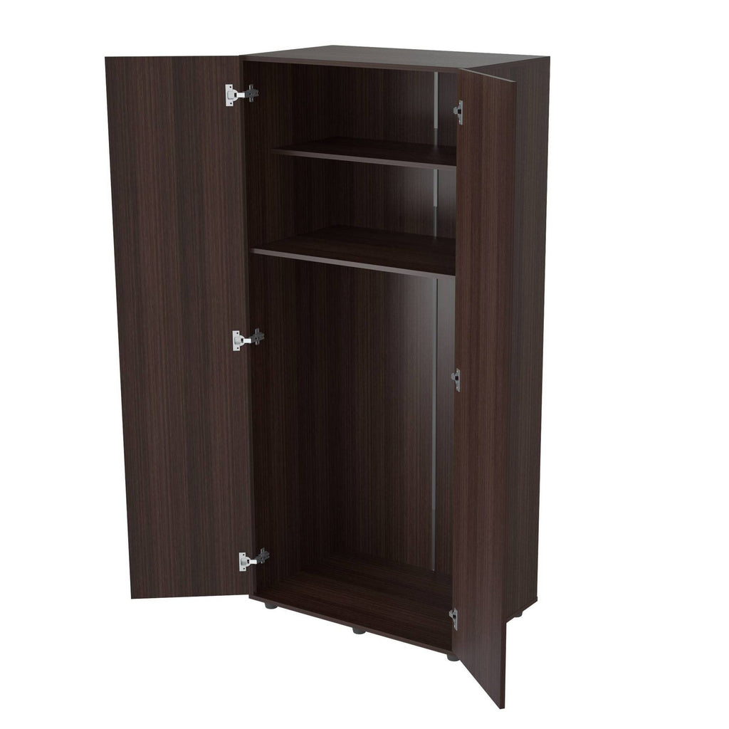 Two Door Espresso Wardrobe Armoire T7423