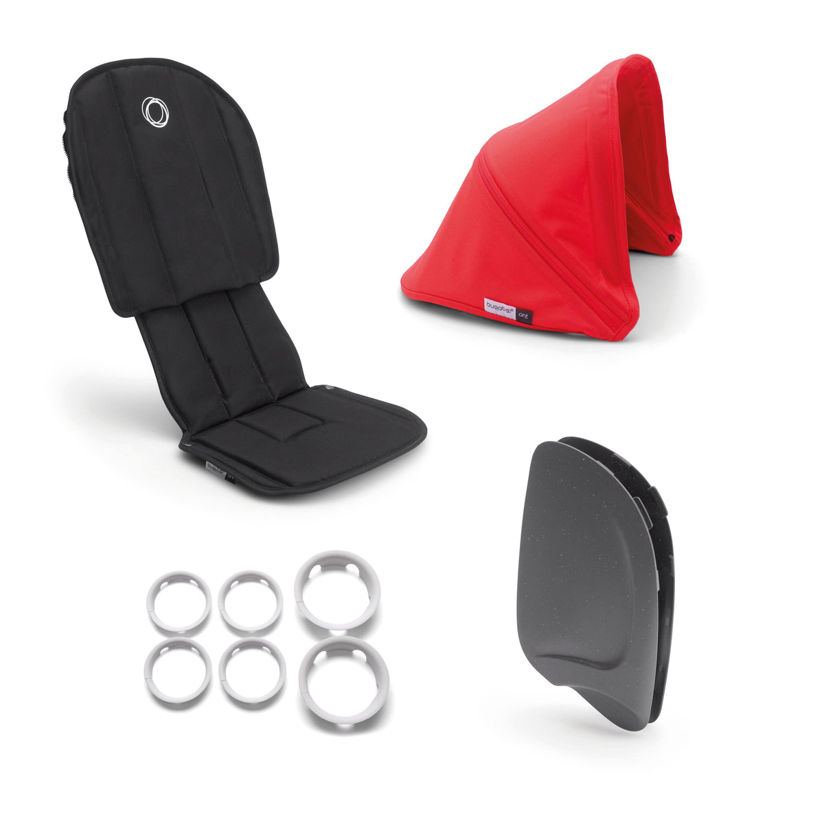 Ant Style Set - Black - Neon Red M5198