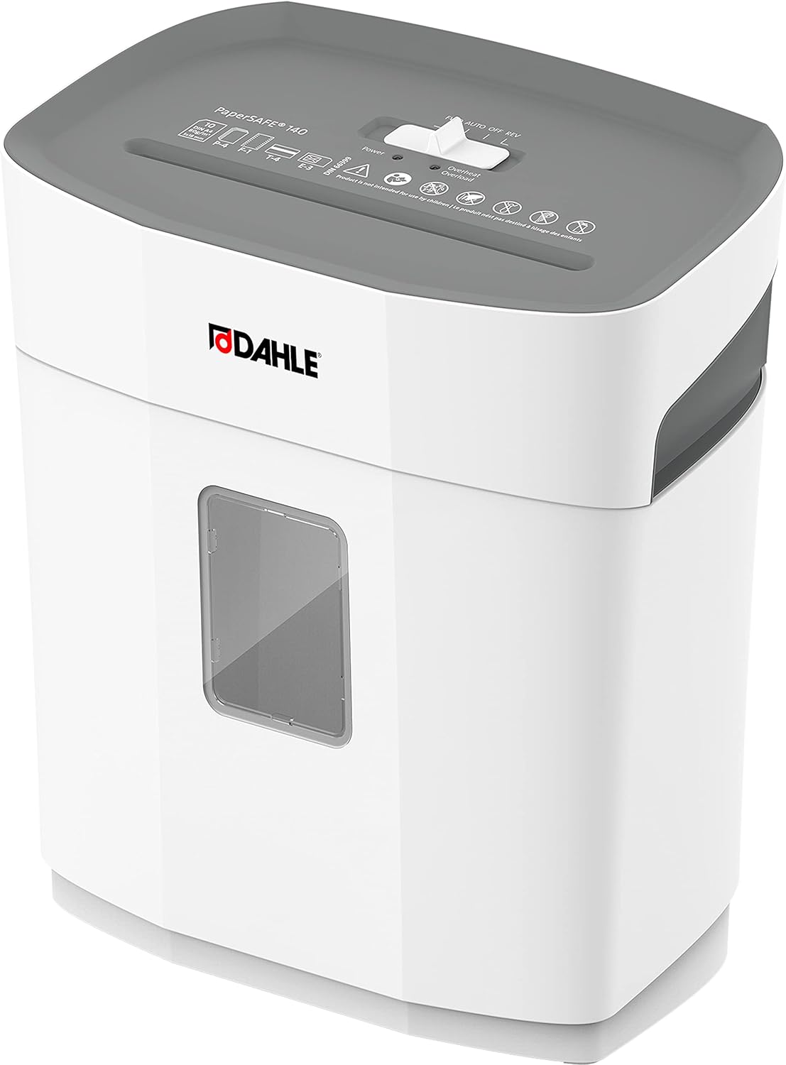 Paper Shredder, Oil Free, Security Level P-4, 10 Sheet Max F722