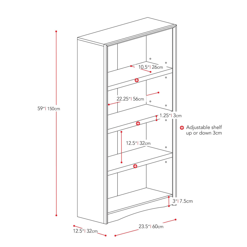 Walnut Tall Bookcase F76888