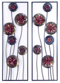 Metallic Multi-Color Vertical Wall Panel Set of 2 L534
