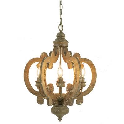 6-Light Candle Style Geometric Chandelier J64426