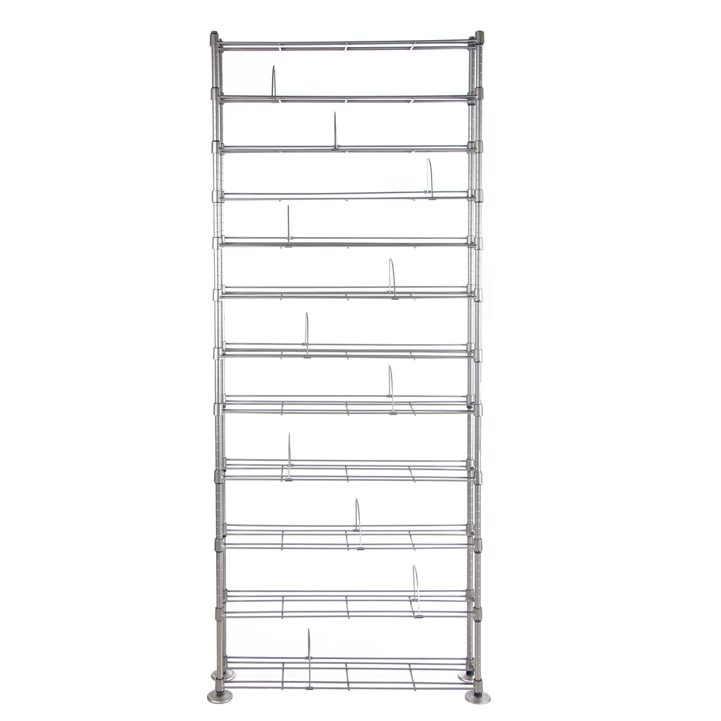 12 Multimedia Silver Shelving Organizer O16815