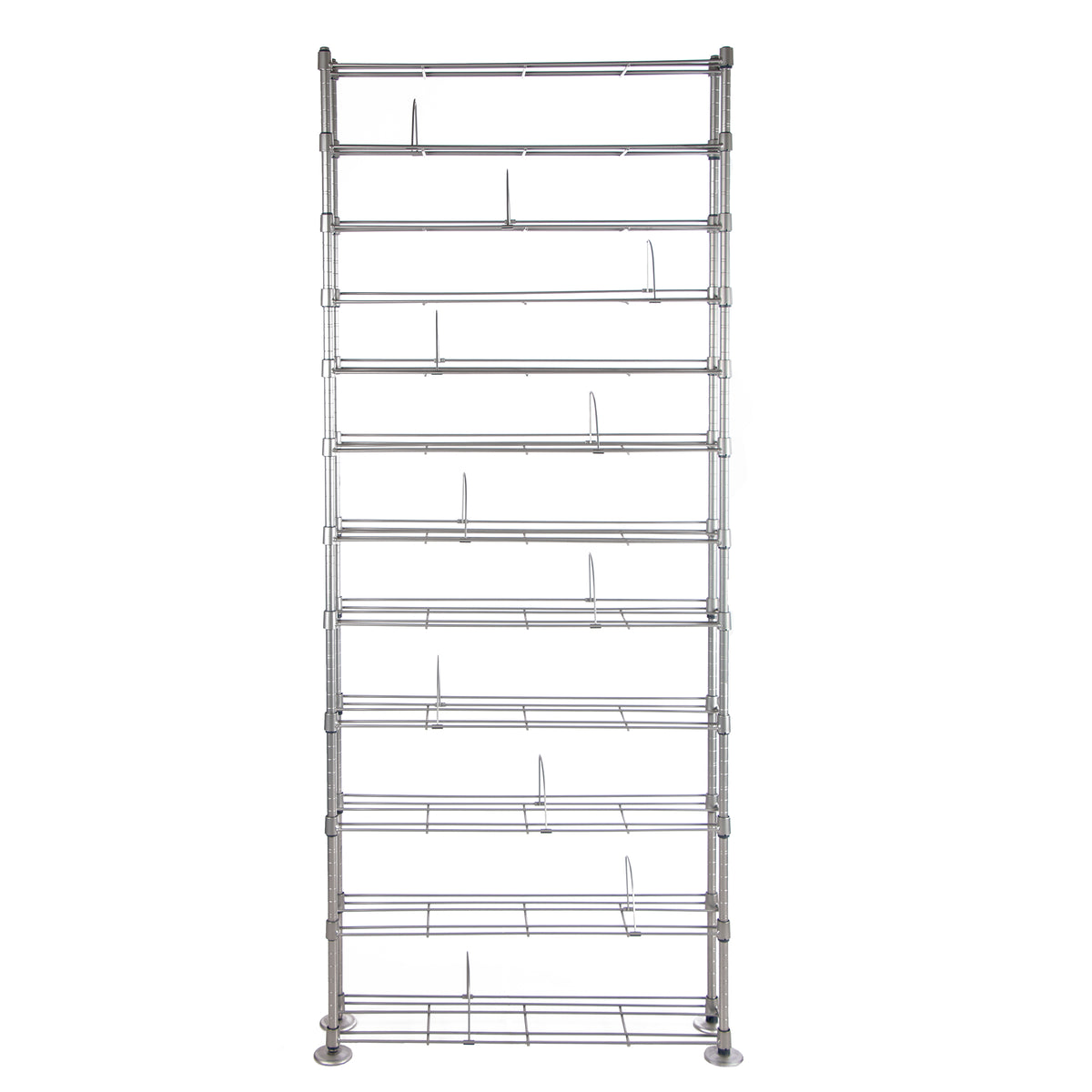12 Multimedia Silver Shelving Organizer O16815