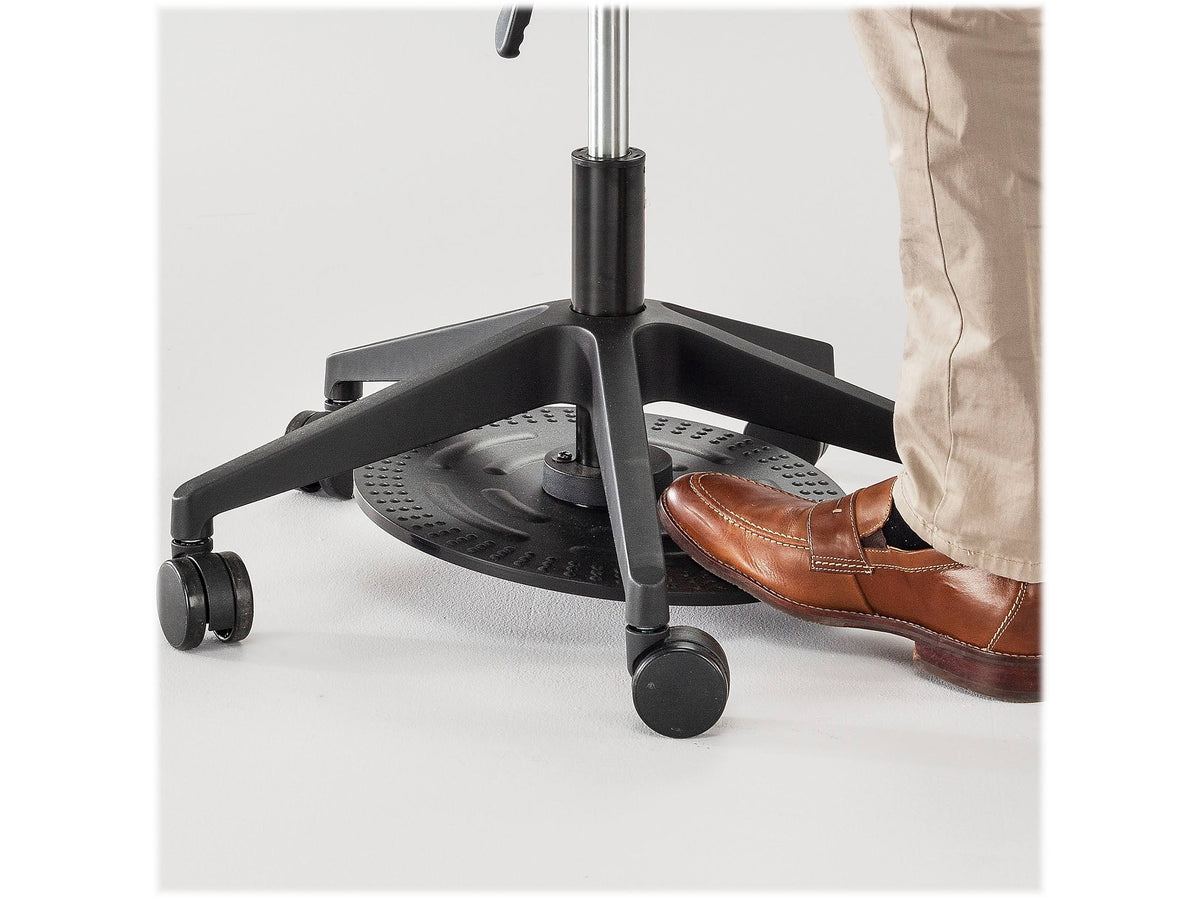 Saddle Swivel Stool with Plastic and Vinyl L66407
