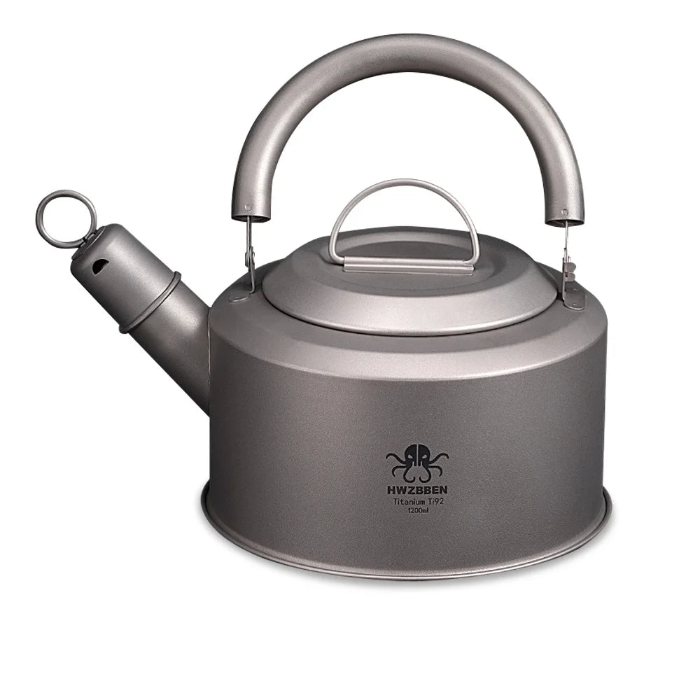 Portable Stainless Steel Camping Tea Pot Coffee Pot, 1200ml G135845