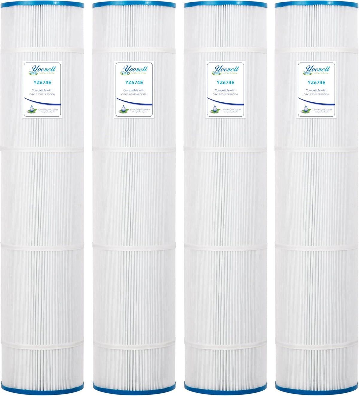 4 Pack Swimming Pool Replacement Filter Cartridge J262