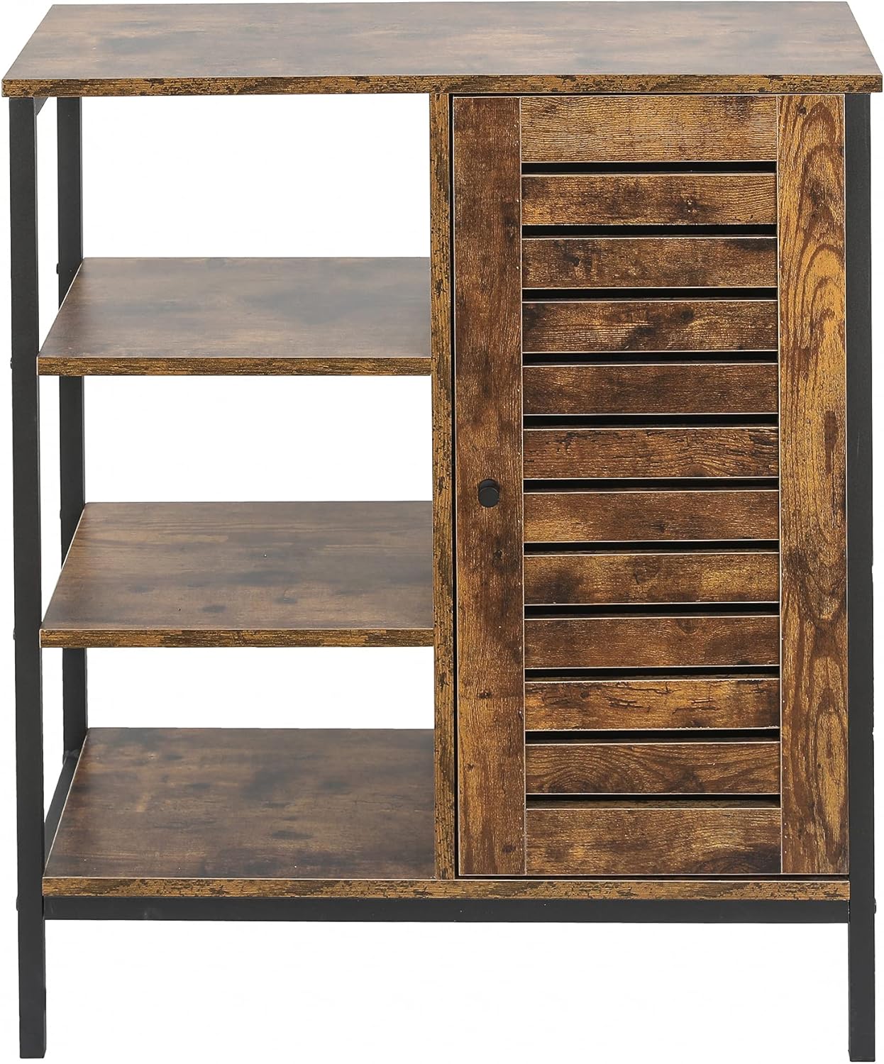 White 4 Drawer Wood Bathroom Floor Storage Cabinet S5890