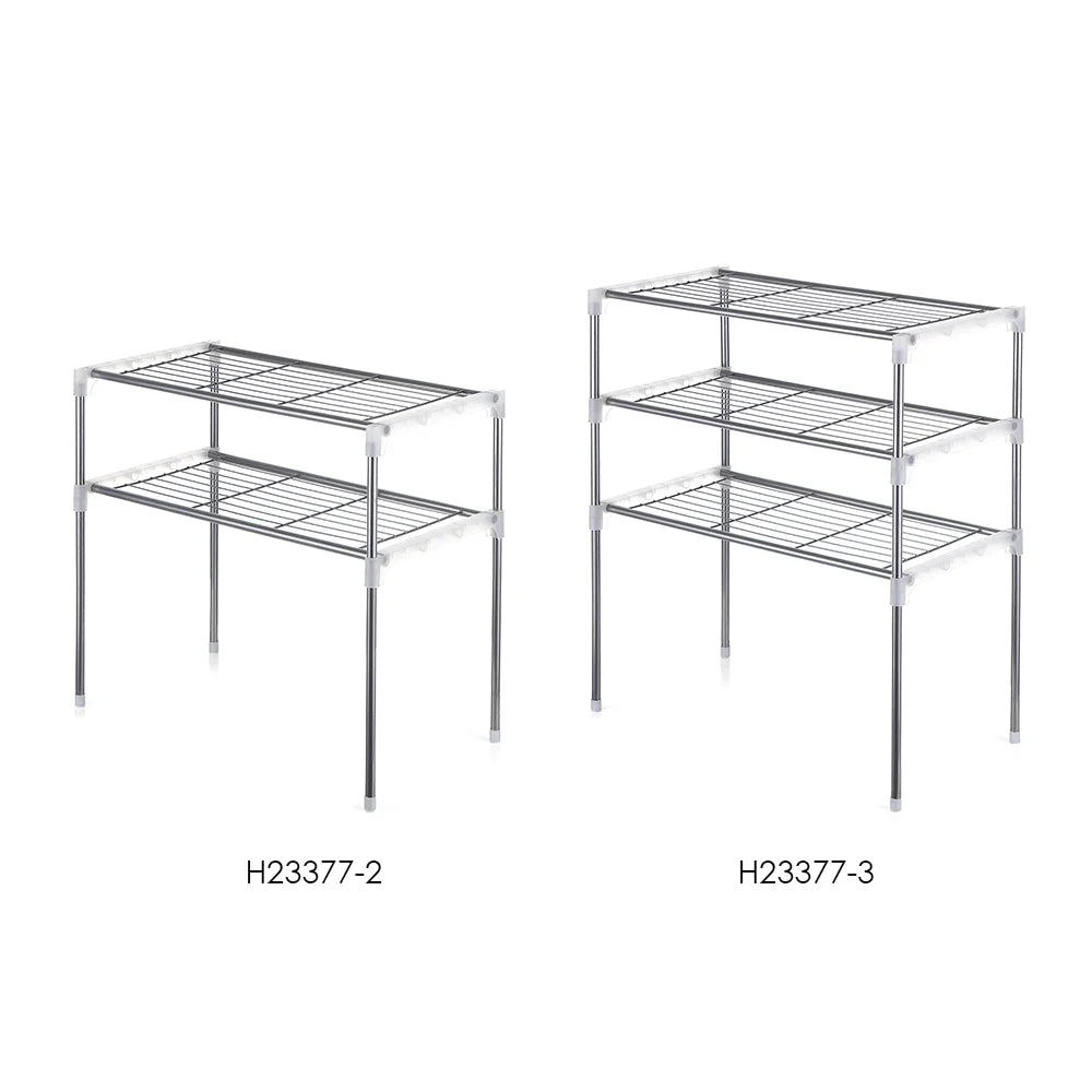 3-Tier Kitchen Storage Shelf Rack Microwave Oven Shelving Unit J6725