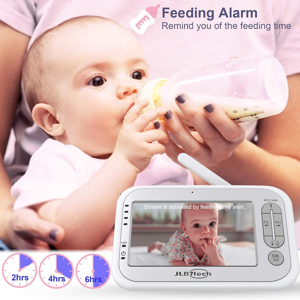 5 Split Screen Video Baby Monitor with 2 Cameras and Audio S333645