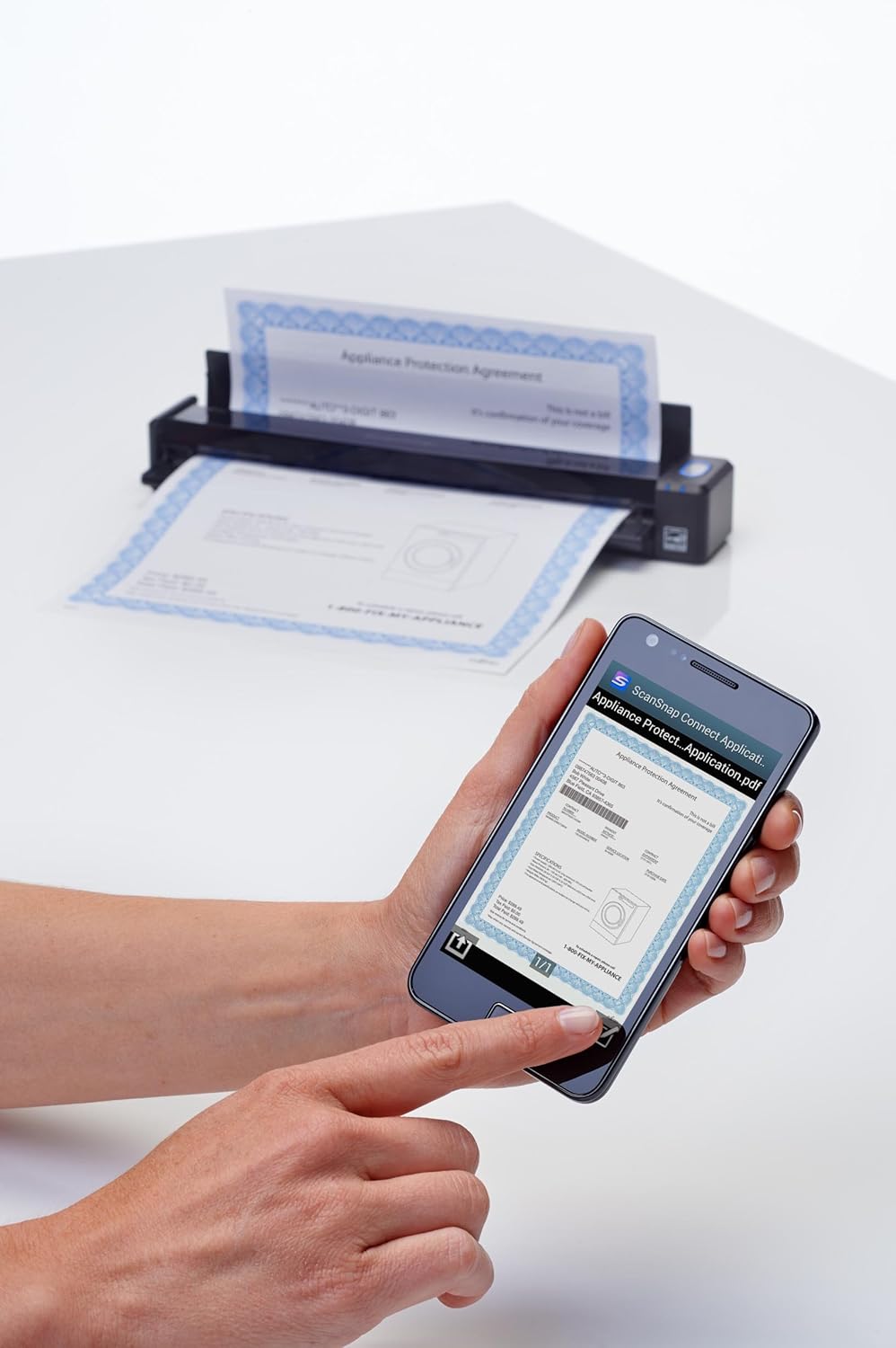 Black Wireless Mobile Portable Scanner E6164