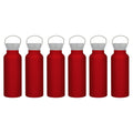 Red 17 oz Stainless Steel Canteen Water Bottles Set U491060