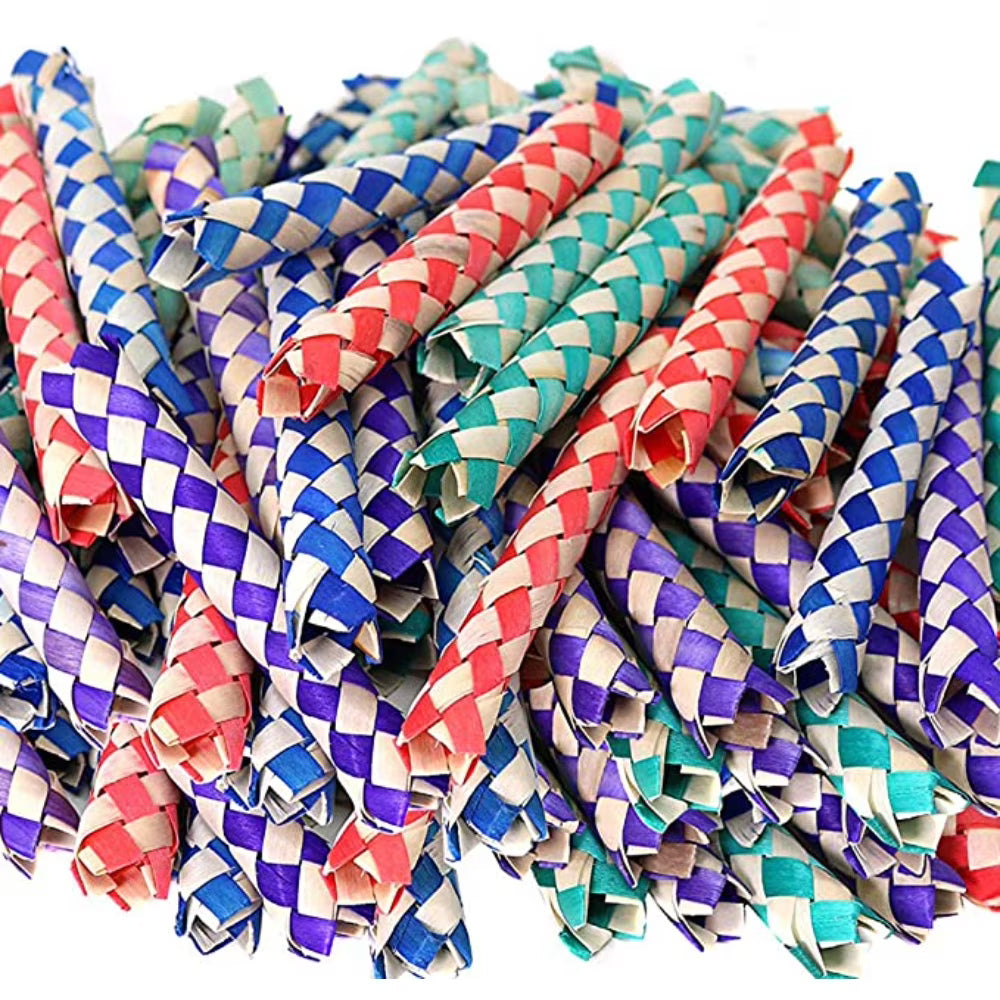 Classic Chinese Bamboo Finger Traps Bulk Pack of 72 O324