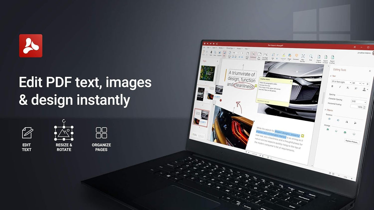 Professional PDF Editor - 1 PC/1 User /1 Year License Pack of 2 U7279