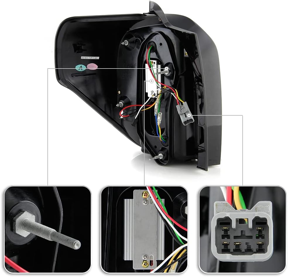 Black Housing Full LED Tube Tail Lights Z870