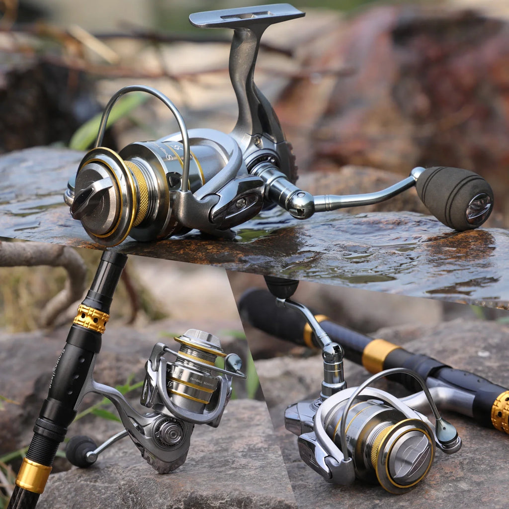 13+1 Ball Bearings Metal Body Spinning Fishing Reel E9624
