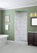 72x22 High x 28x22 Wide Frameless Shower Door Chrome O131