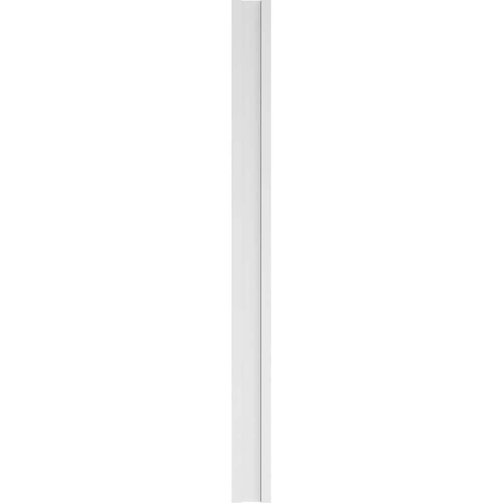 Two Equal Flat Panel PVC Pilaster with Capital and Base (Pair) K431148