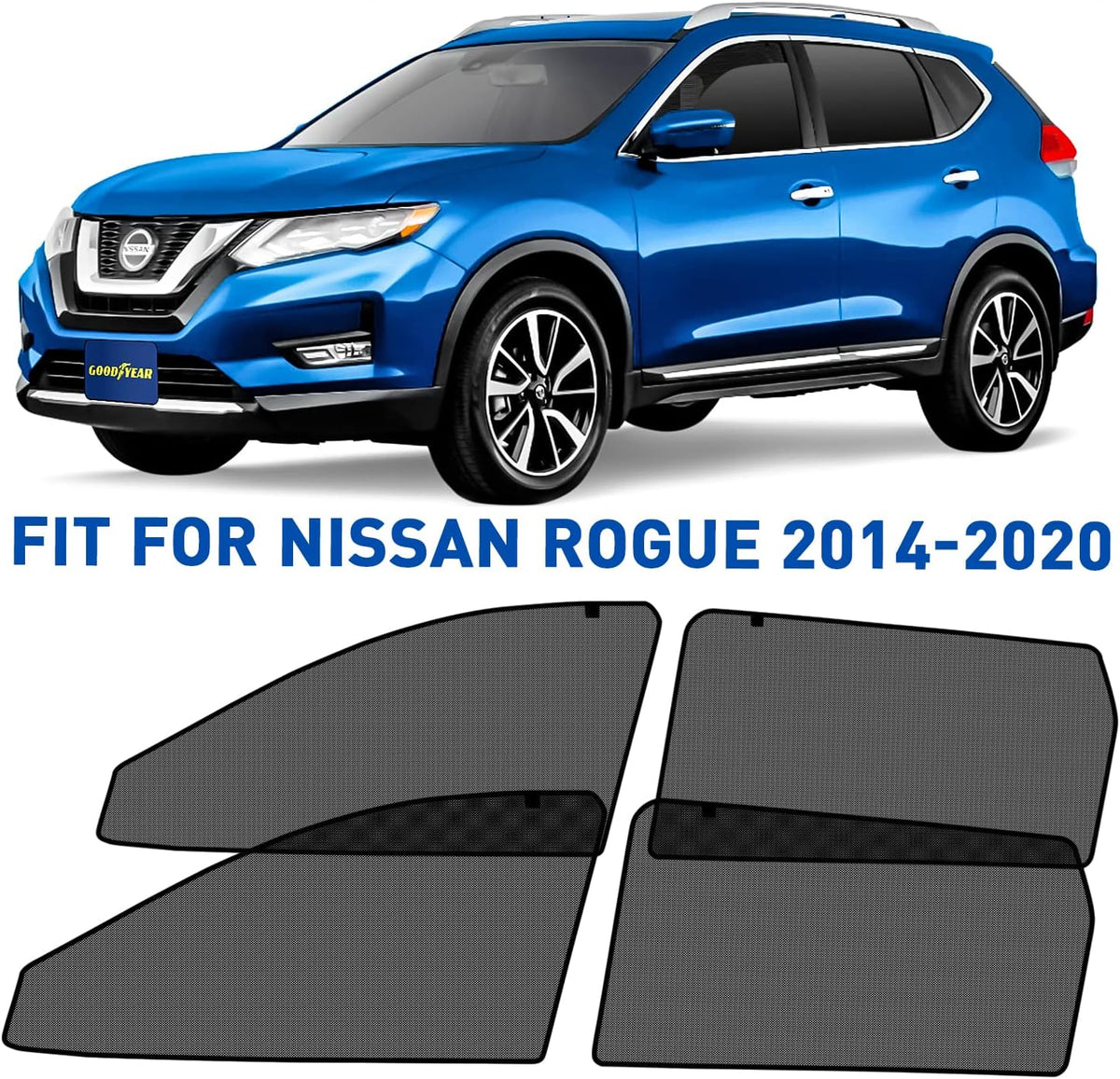 Magnetic Car Window Sunshade 4pcs X845