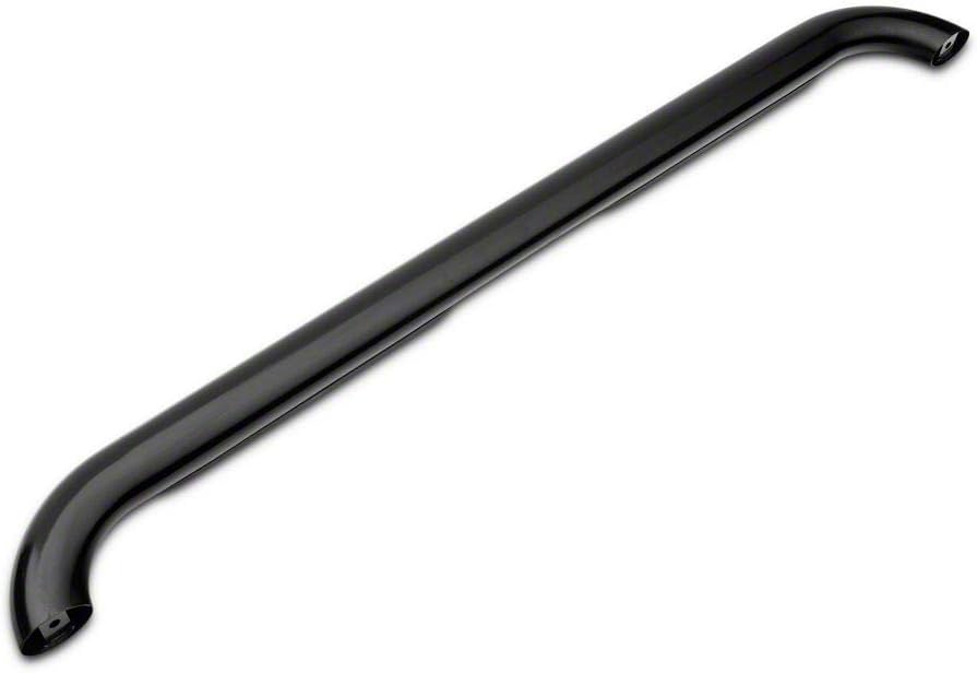 Black 4-Inch Oval Bent End Side Step Bars F7409