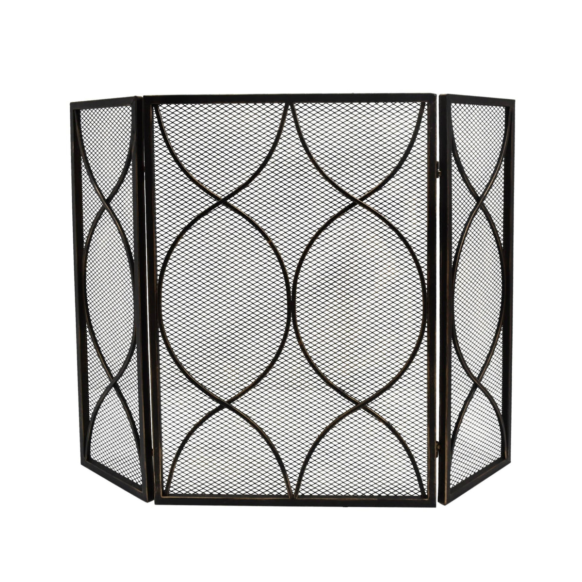 Three Panel Iron Firescreen Y17488