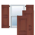 15 in. x 67 in. Exterior Real Wood Pine Raised Panel Shutters Pair N310
