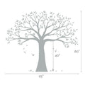 Brown Wall Decal 95 W x 80 H Inches J45030
