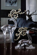 Clear Gold Jeweled Antler Deer Tabletop Decor H958893