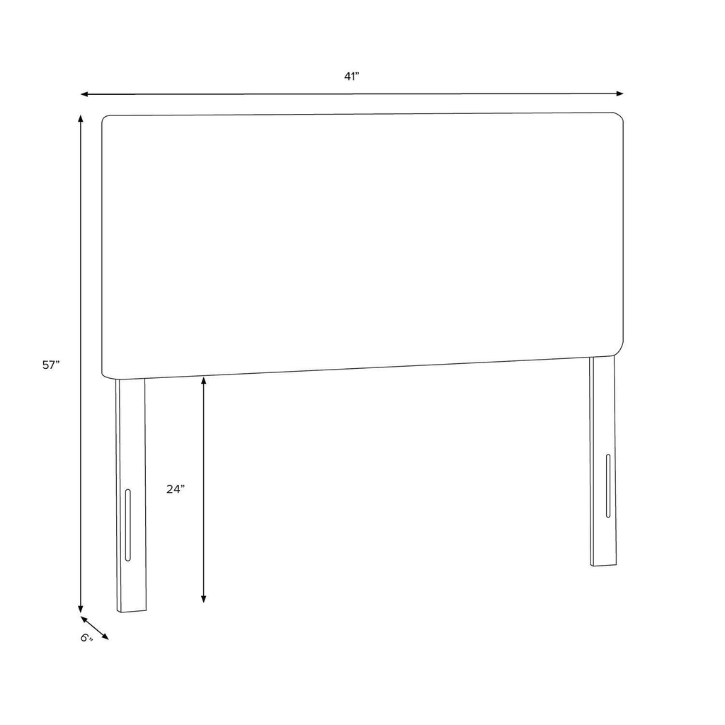 Twin Velvet Blush Headboard L663