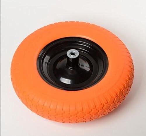 16" Flat Free Solid Foam Wheelbarrow Tire, 5/8 Axle, Pack of 2 O3972