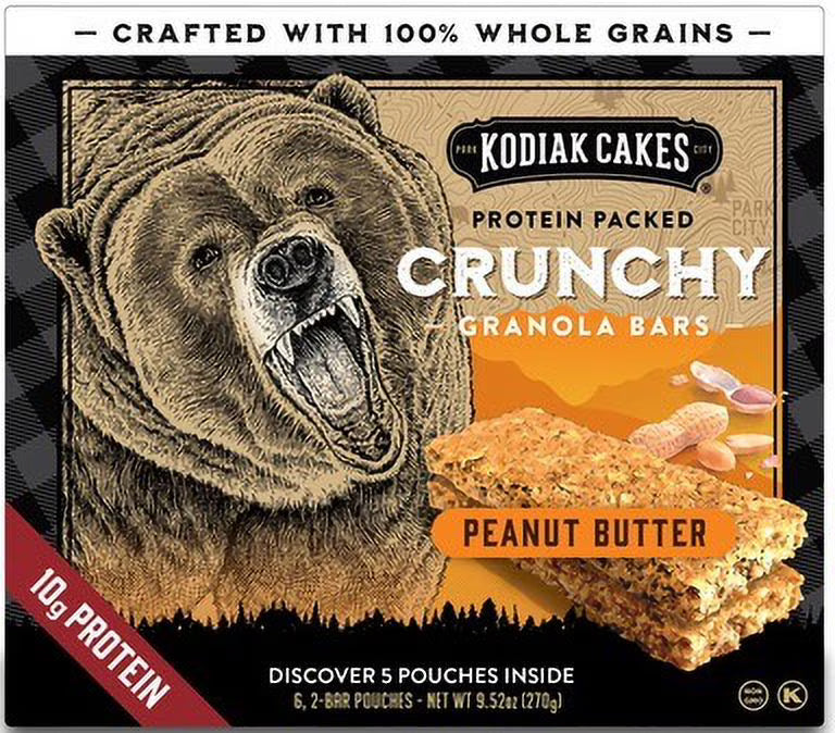 Protein-Packed Crunchy Peanut Butter Granola Bars (Pack of 18) B1581