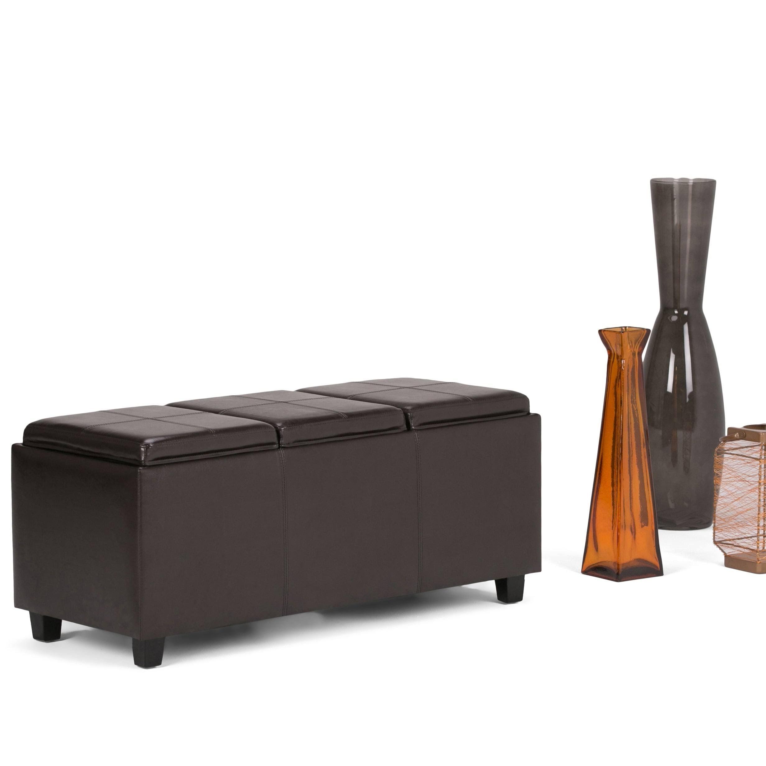 Cloud Grey Rectangle Storage Ottoman O9740