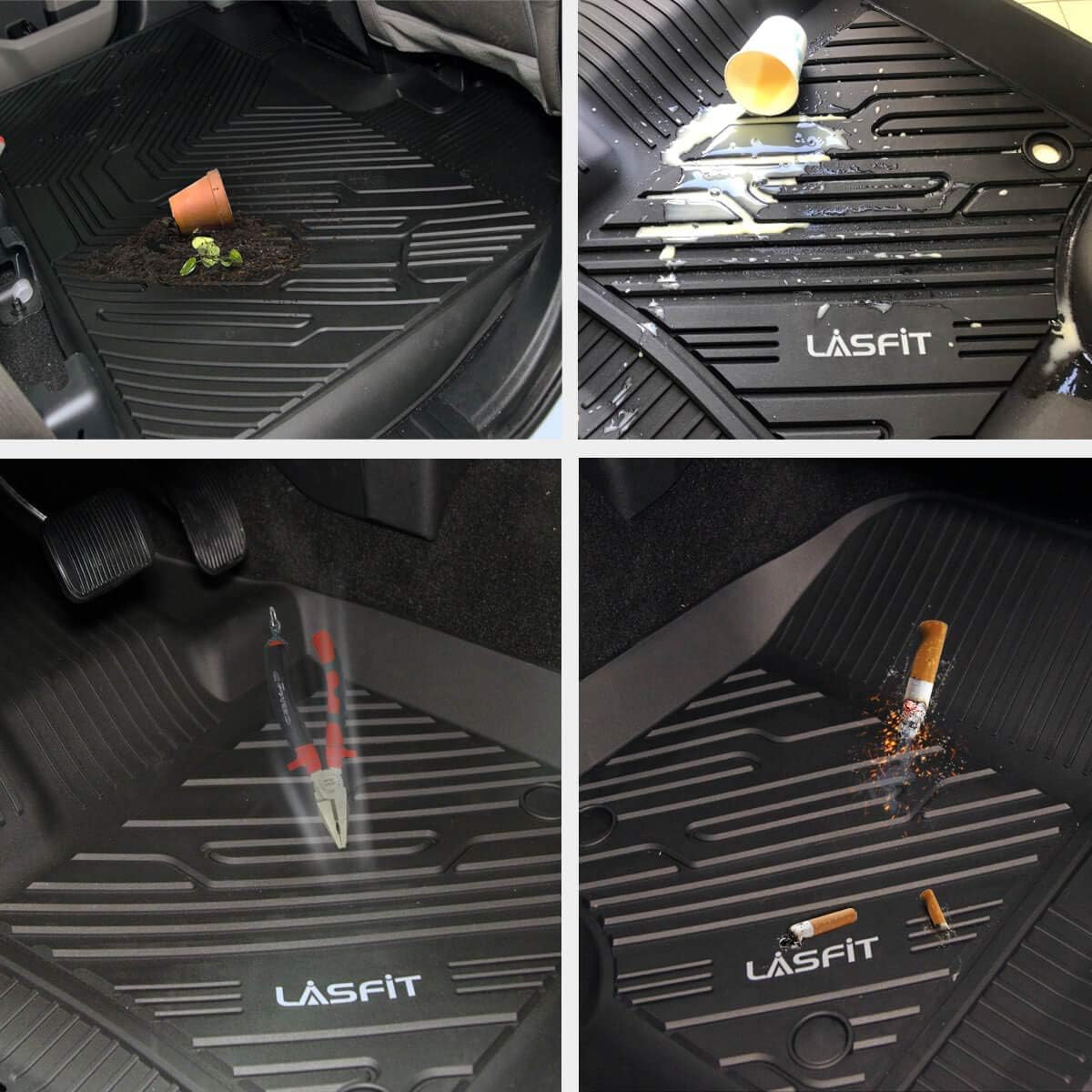 Black TPE Floor Liners for Honda Accord Sedan 2018-2022 B7758