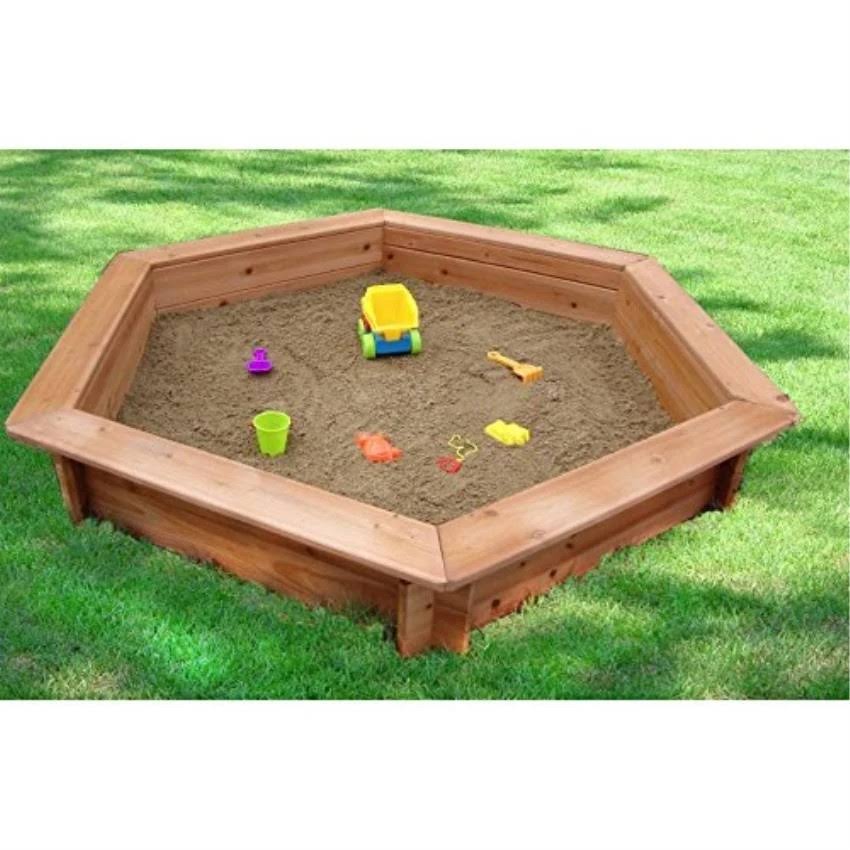 Hexagonal Sand Box with Rain Cover C55990