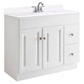 White 2-Door 2-Drawer Vanity Cabinet K612743