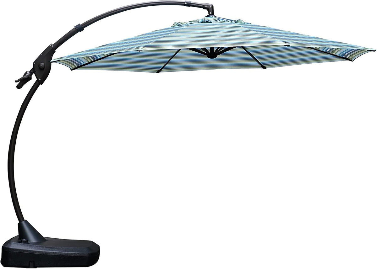 Brick Red 11 FT Aluminum Cantilever Umbrella with Base L99539